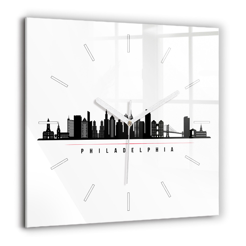 Ceas din sticlă pătrat Băiat cu aripi