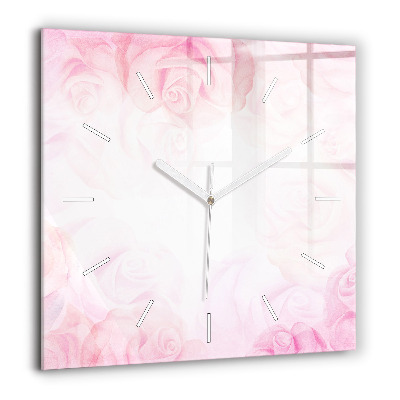 Ceas perete din sticlă pătrat Veche mașină de epocă