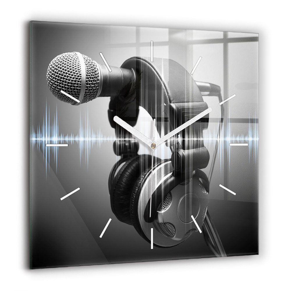 Ceas din sticlă pătrat Ciberspațiul