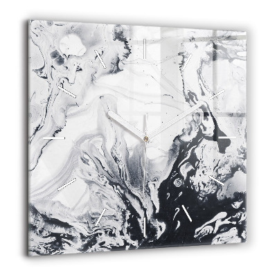 Ceas pătrat de perete din sticlă Inscripția casei