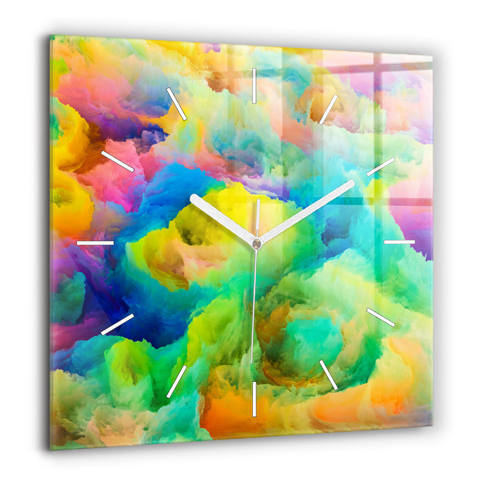 Ceas din sticlă pătrat Cyberpunk