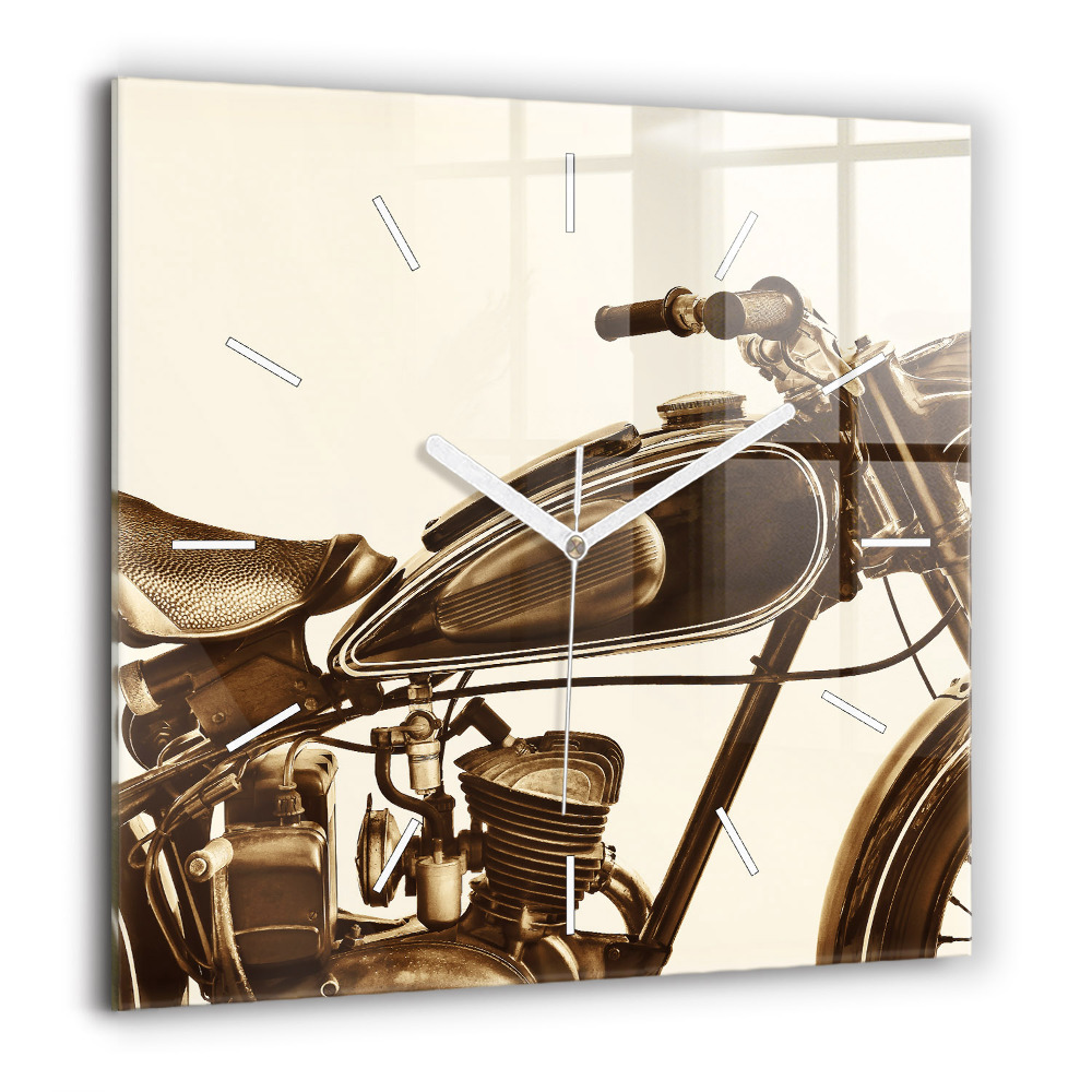 Ceas din sticlă pătrat Pictură verde de pădure