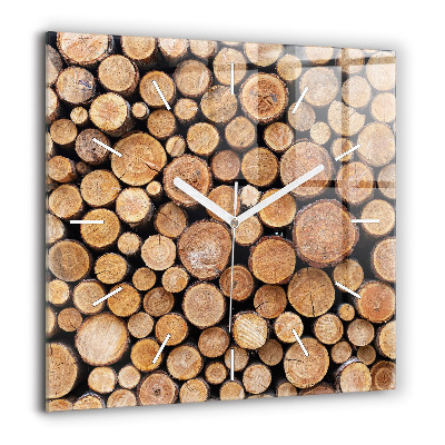 Ceas perete din sticlă pătrat Marele Zid Chinezesc