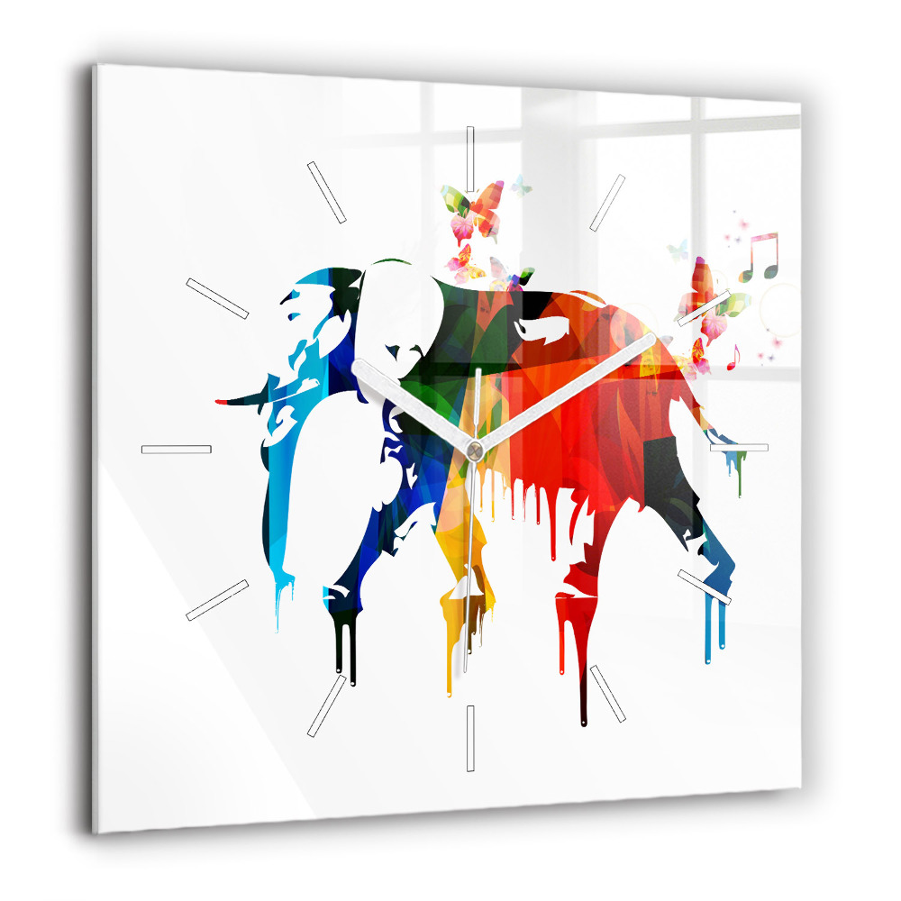 Ceas din sticlă pătrat Vedere din San Francisco