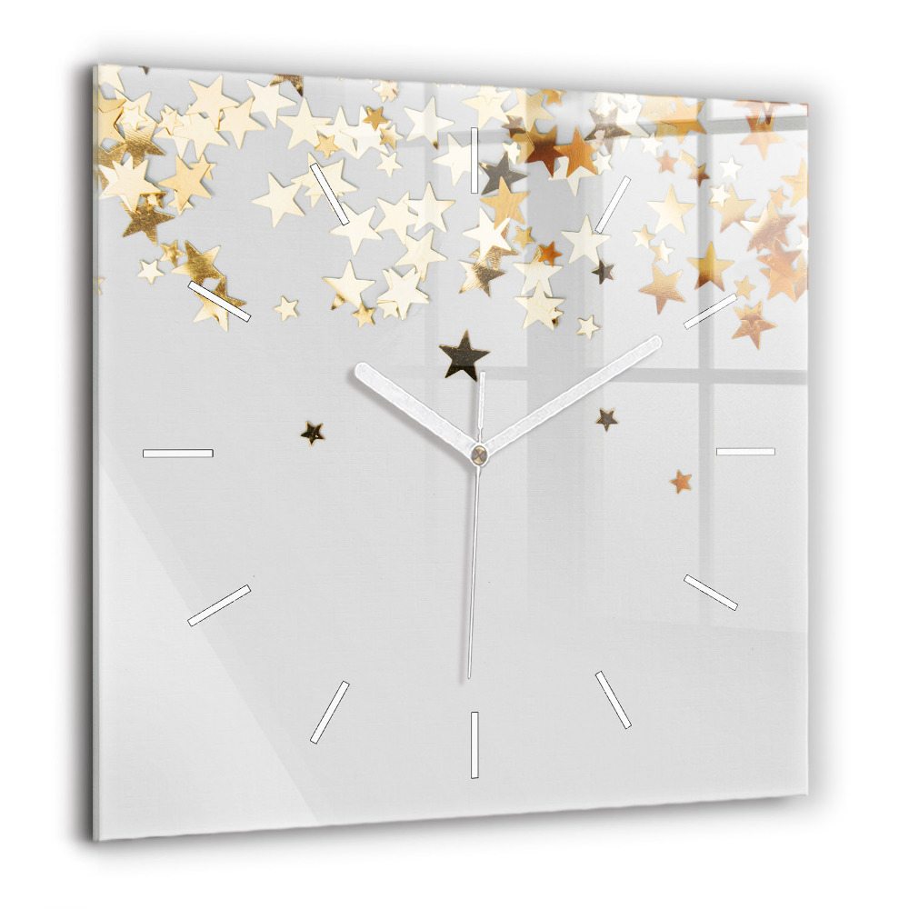 Ceas din sticlă pătrat Pisică și câine adormit