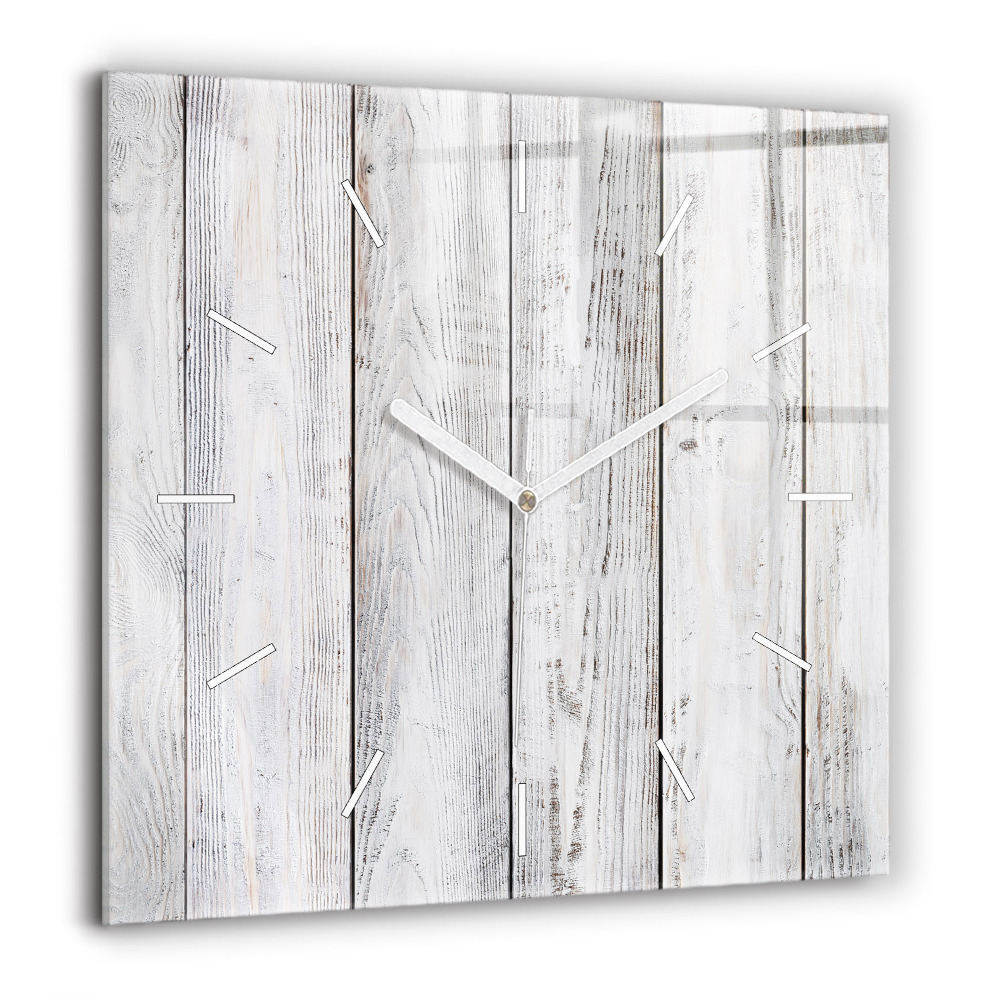 Ceas de sticlă pe perete pătrat Mașină cu o placă de surf