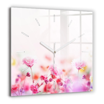 Ceas de sticlă pe perete pătrat Artă emoțională