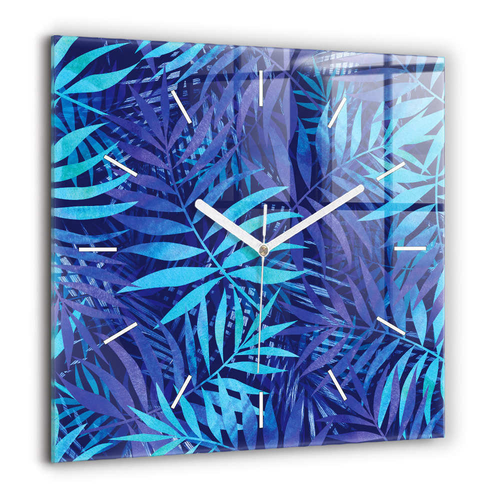 Ceas de sticlă pe perete pătrat Fata pe luna