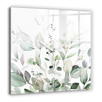 Ceas de sticlă pe perete pătrat Peisai montan