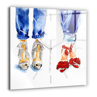 Ceas de sticlă pe perete pătrat Lacul Balaton SUA