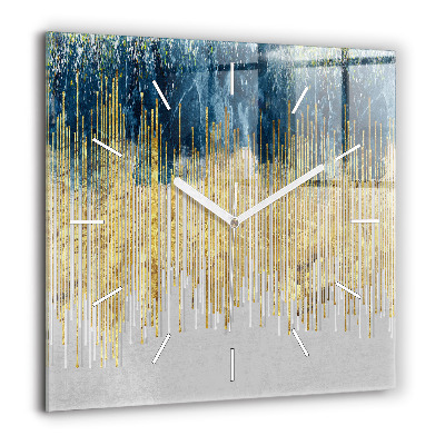 Ceas pătrat de perete din sticlă Ciuperci colorate magice