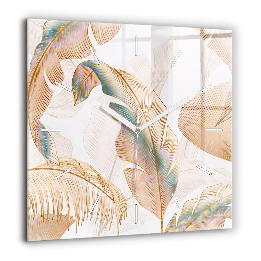 Ceas pătrat de perete din sticlă Model de marmura