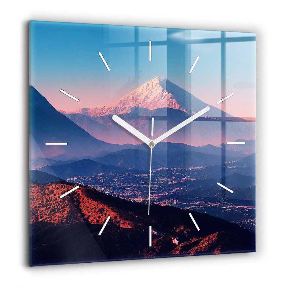 Ceas perete din sticlă pătrat Parcul Olimpic Barcelona