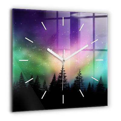 Ceas perete din sticlă pătrat Under din San Francisco