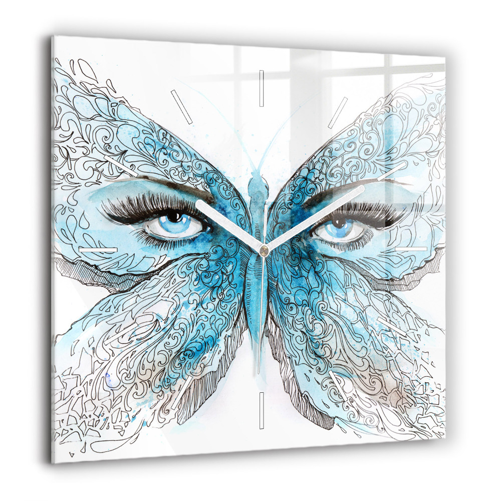 Ceas perete din sticlă pătrat Cascada în Islanda