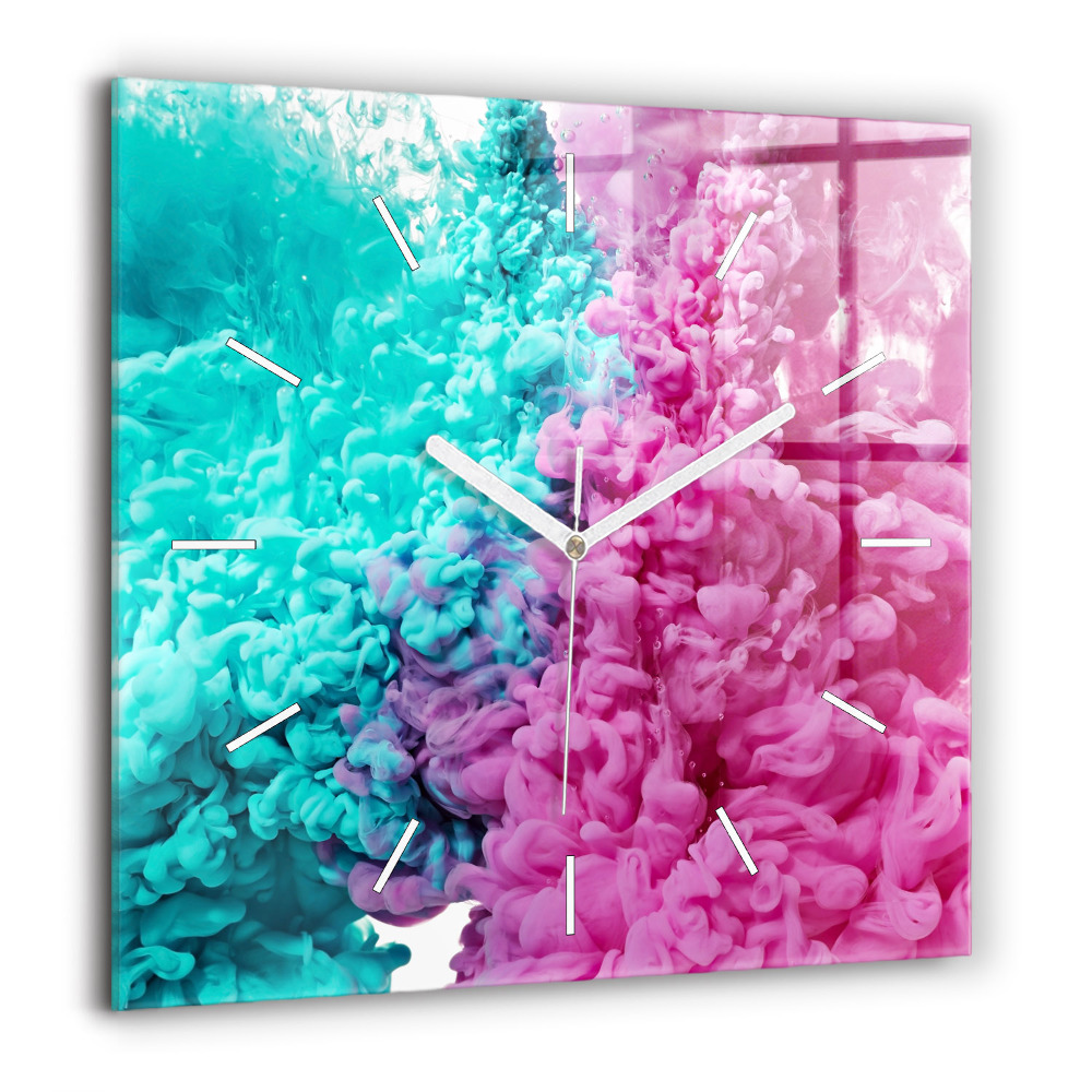 Ceas de sticlă pe perete pătrat Ceas de astronomie