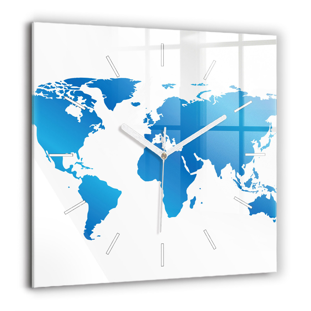 Ceas pătrat de perete din sticlă Străzile orașului Chicago