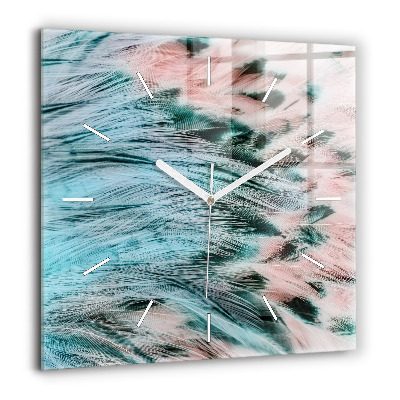 Ceas de sticlă pe perete pătrat harta lumia