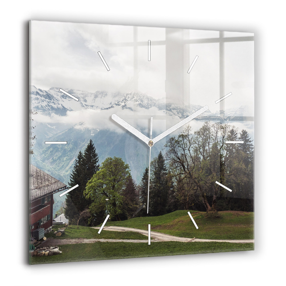 Ceas din sticlă pătrat Vehicul în deșertul Kamchatka