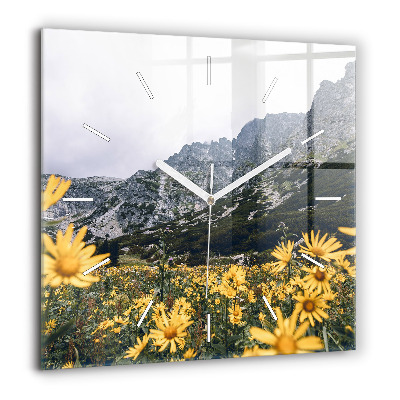 Ceas din sticlă pătrat Peisajul urban din Chicago