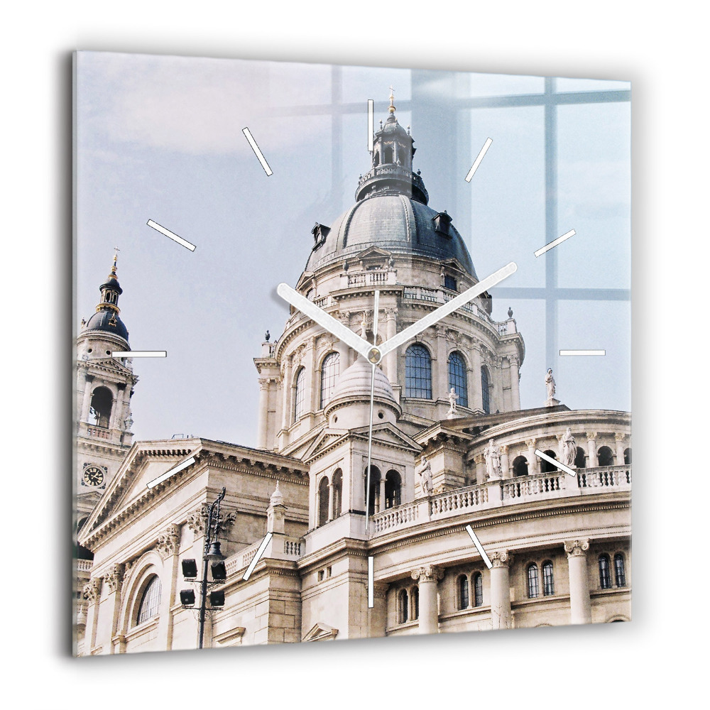 Ceas pătrat de perete din sticlă Galeria de Artă din Glasgow