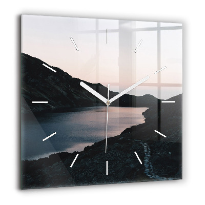 Ceas din sticlă pătrat Pădure din vedere de ochi de pasăre