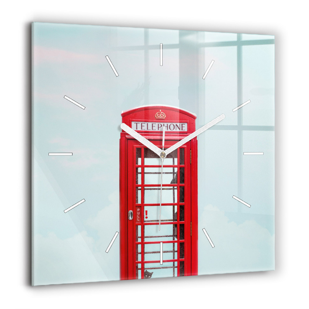 Ceas de sticlă pe perete pătrat Sf. Bazilica Ştefan