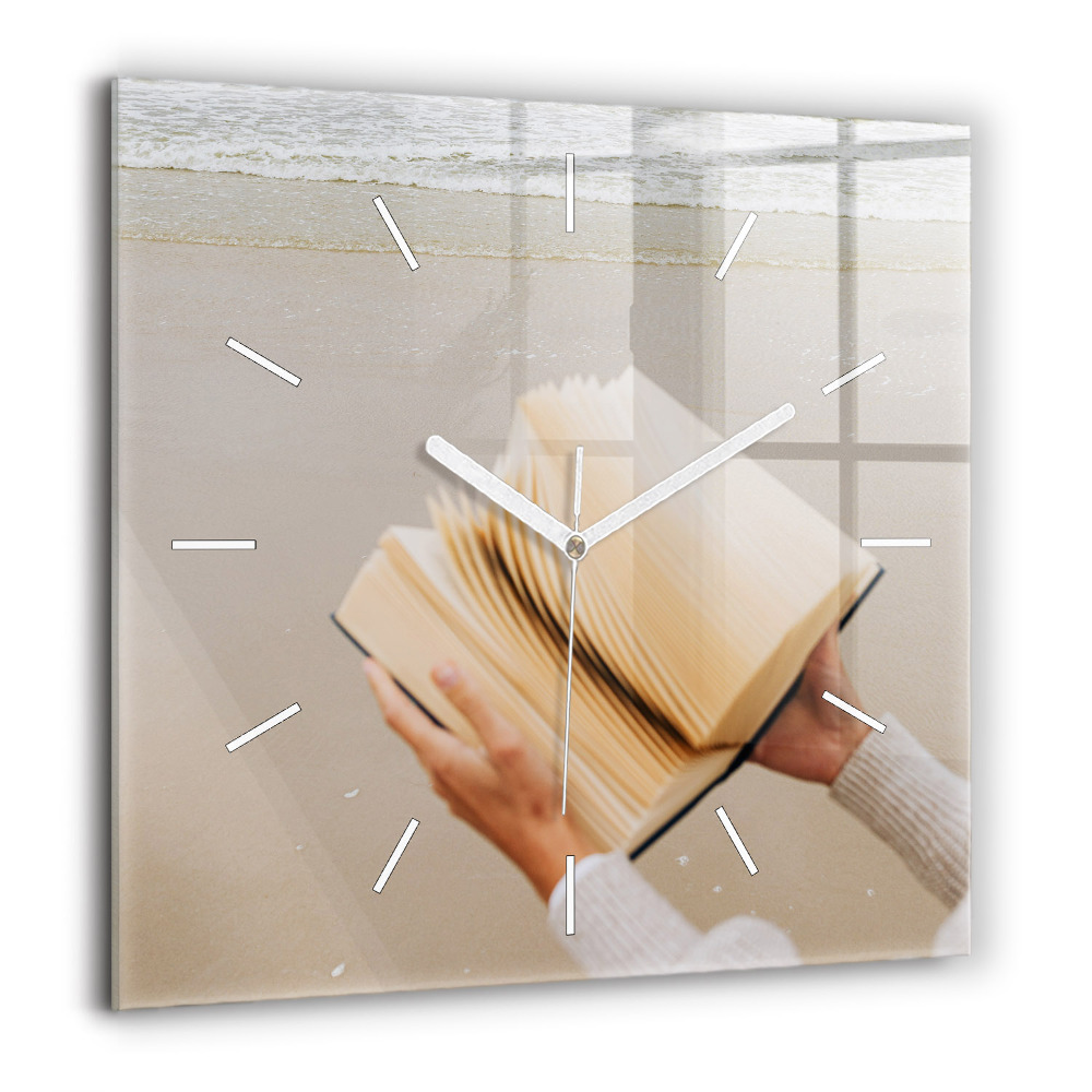Ceas pătrat de perete din sticlă Dealul Edinburgh de la Calton