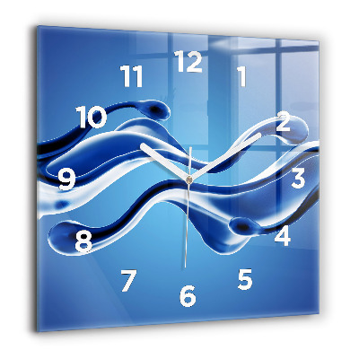 Ceas din sticlă pătrat Un băiat citește o carte