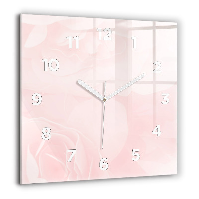 Ceas pătrat de perete din sticlă Portretul unei femei misterioase