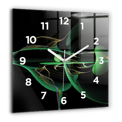 Ceas din sticlă pătrat Abstrația