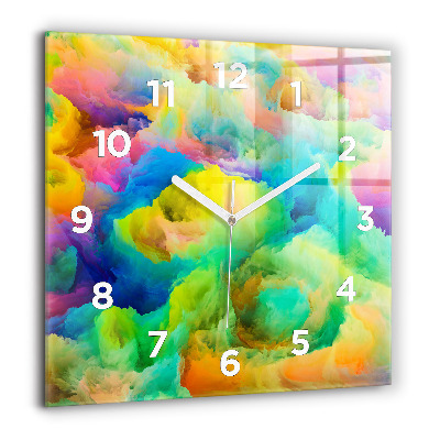 Ceas din sticlă pătrat Cyberpunk