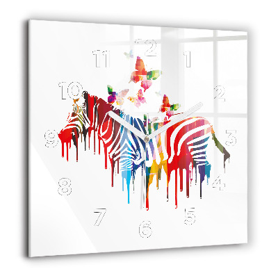 Ceas din sticlă pătrat Inscripție Iubește-te pe tine însuți