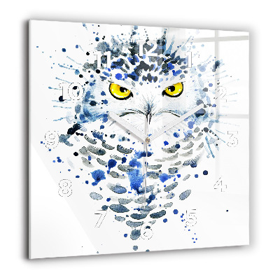 Ceas din sticlă pătrat Păsări zburătoare