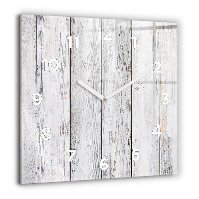 Ceas de sticlă pe perete pătrat Mașină cu o placă de surf