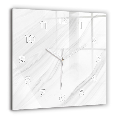 Ceas perete din sticlă pătrat Natura tropicala