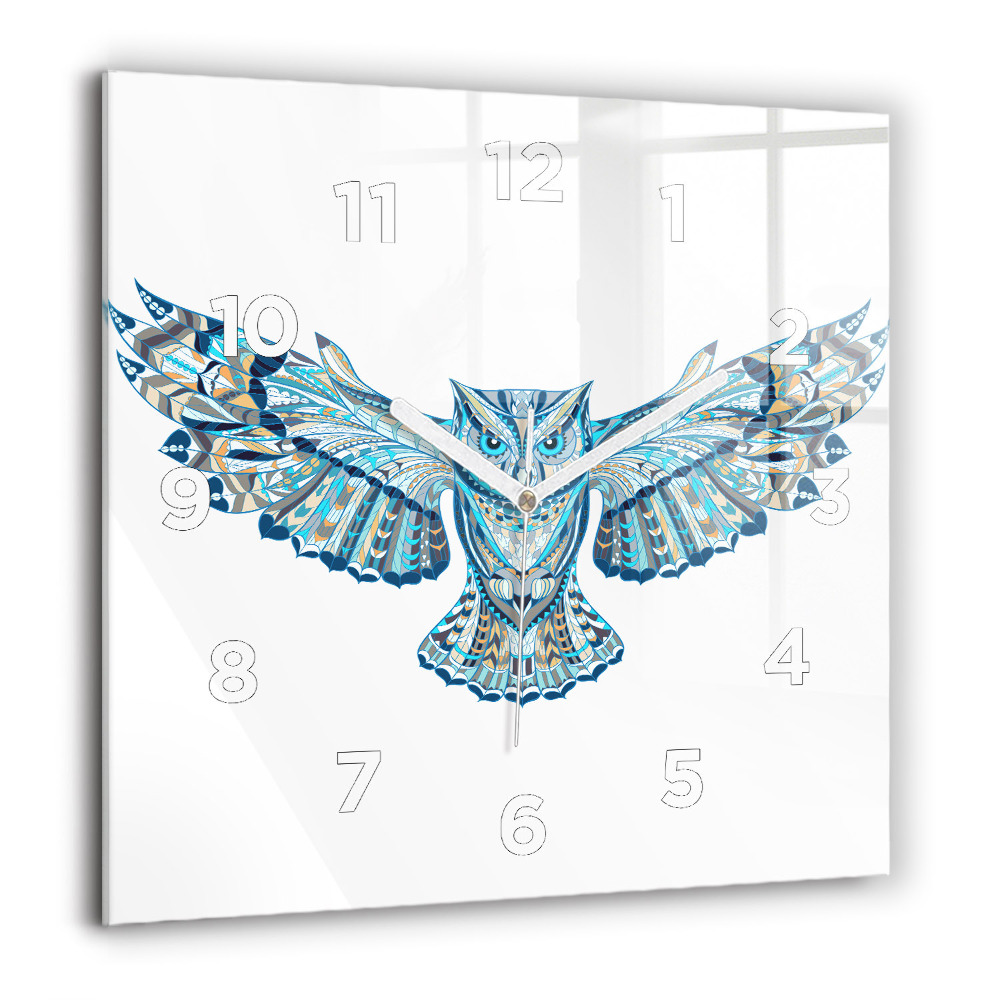 Ceas de sticlă pe perete pătrat Fete la modă