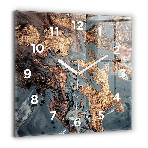 Ceas din sticlă pătrat Mingi de abstractie