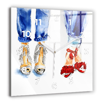 Ceas de sticlă pe perete pătrat Lacul Balaton SUA