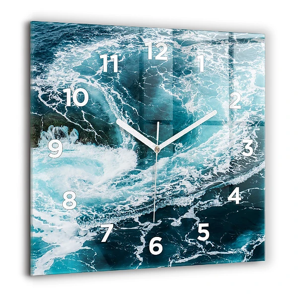Ceas pătrat de perete din sticlă Model decorativ