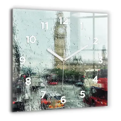 Ceas din sticlă pătrat Nava cu pânze în Dubrovnik