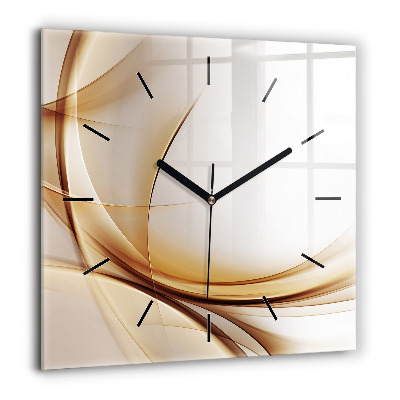 Ceas de sticlă pe perete pătrat Dansator Cuplu