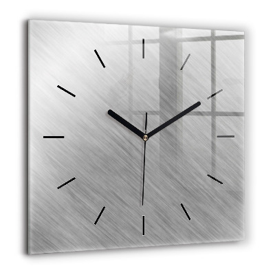 Ceas perete din sticlă pătrat Rinocer abstract