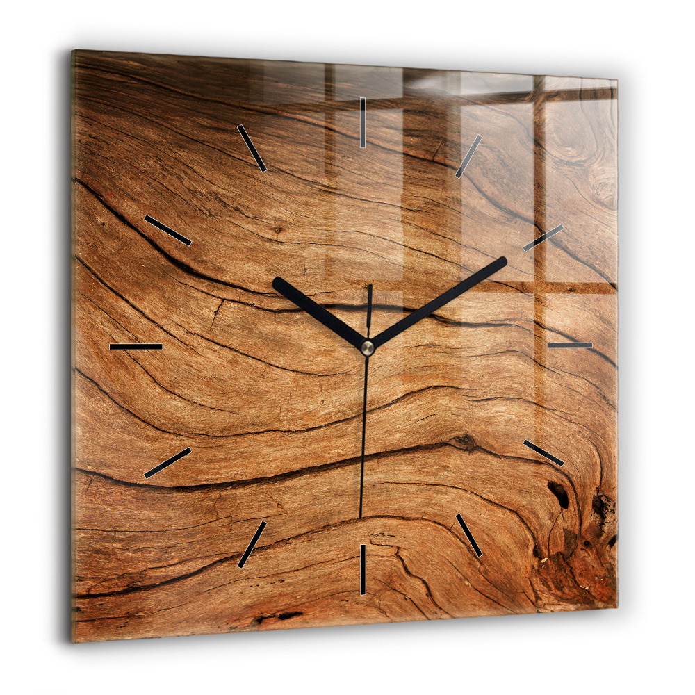 Ceas perete din sticlă pătrat harta lumia