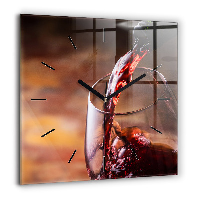 Ceas din sticlă pătrat Model geometric