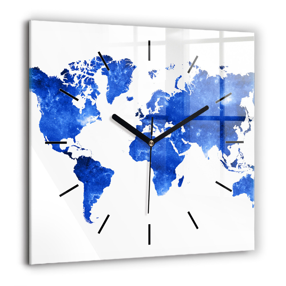 Ceas de sticlă pe perete pătrat Răsărit din California