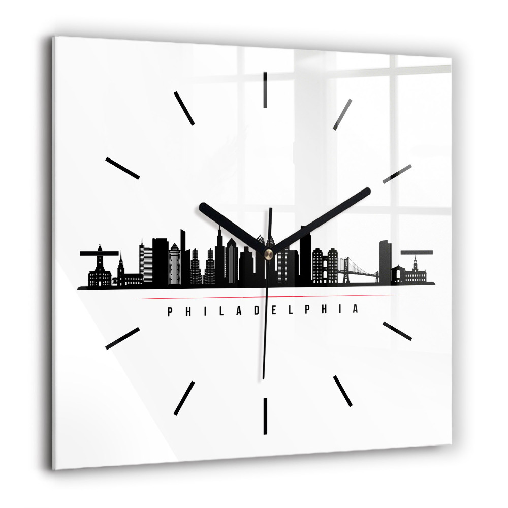 Ceas din sticlă pătrat Băiat cu aripi