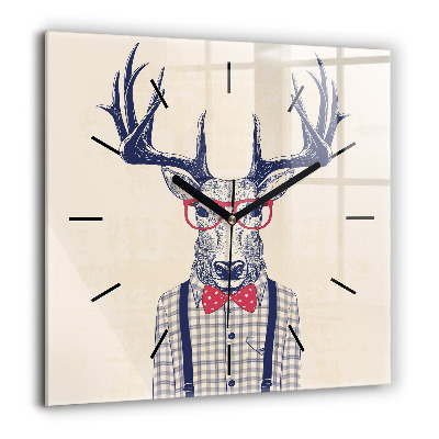 Ceas perete din sticlă pătrat Ardea pepperoni