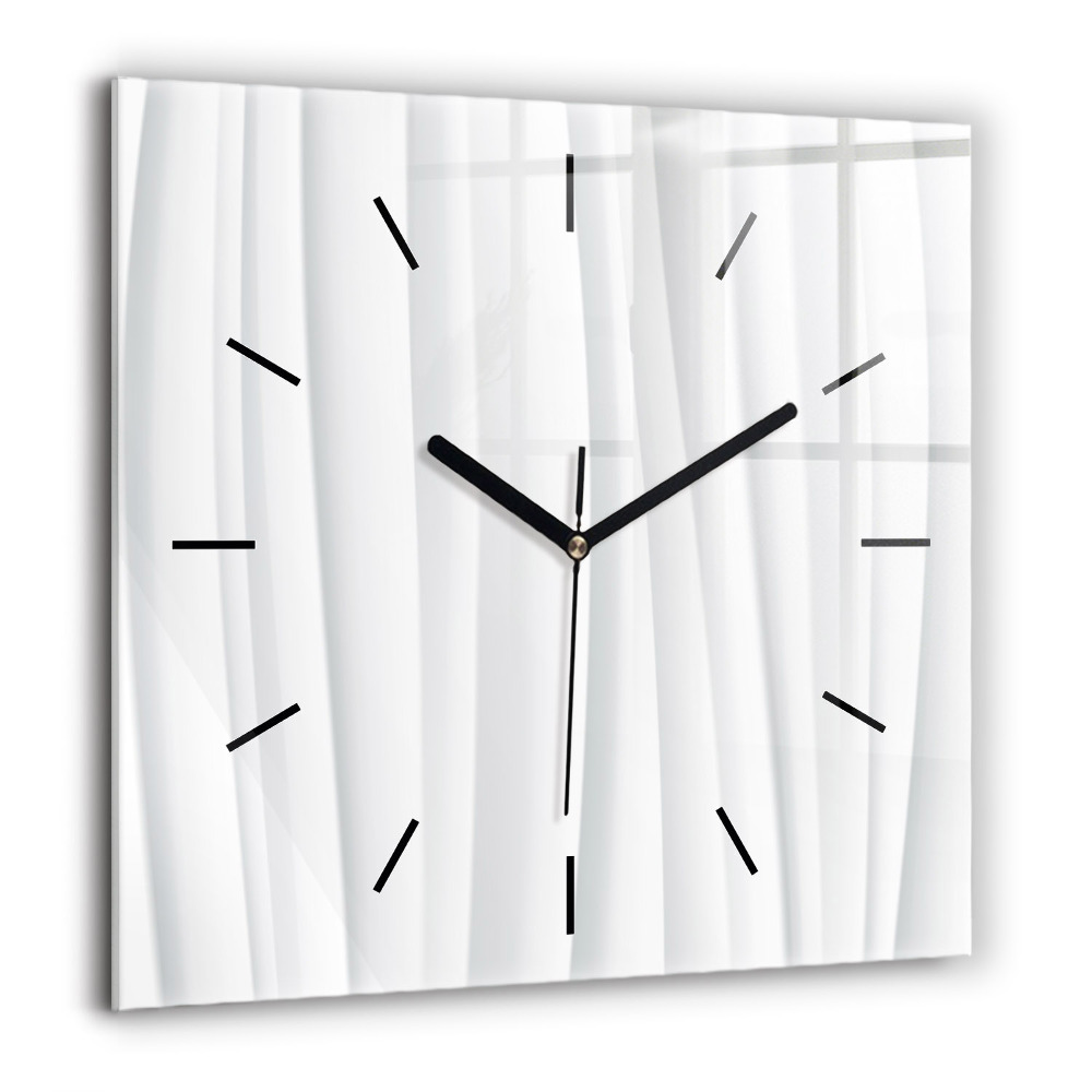 Ceas pătrat de perete din sticlă Harta lumii din cărămidă