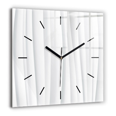 Ceas pătrat de perete din sticlă Harta lumii din cărămidă